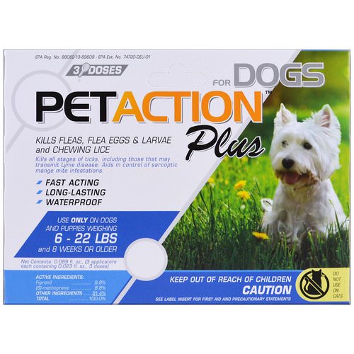 PetAction Plus, For Small Dogs, 3 Doses - 0.023 fl oz فوائد