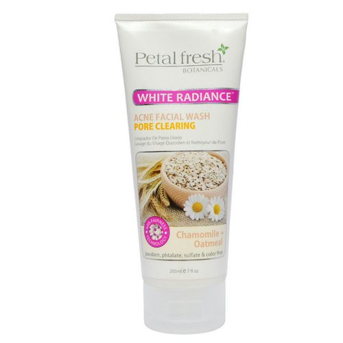 Petal Fresh, Botanicals, Acne Facial Wash, Pore Clearing, Chamomile + Oatmeal, 7 fl oz (200 ml) فوائد