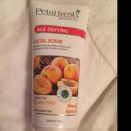 Petal Fresh, Botanicals, Age Defying Facial Scrub, Aloe & Apricot, 7 fl oz (200 ml)