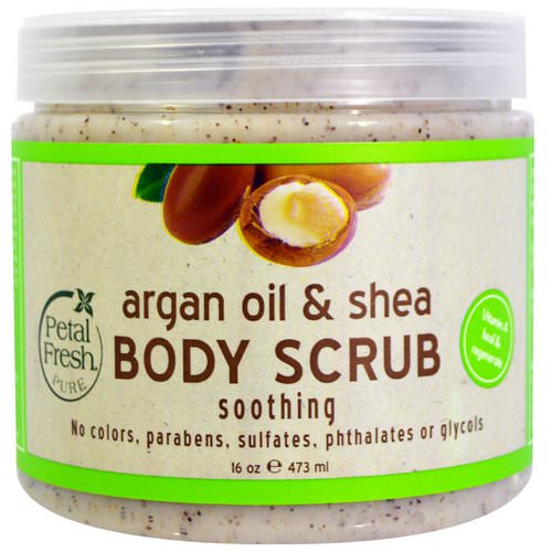 Petal Fresh, Pure, Argan Oil & Shea Body Scrub, 16 oz (473 ml) فوائد