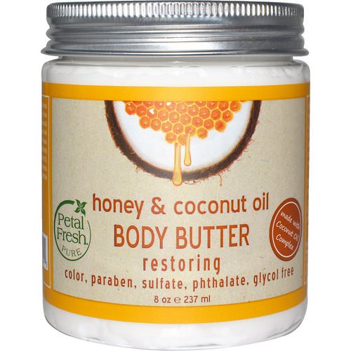 Petal Fresh, Pure, Body Butter, Restoring, Honey & Coconut Oil, 8 oz (237 ml) فوائد