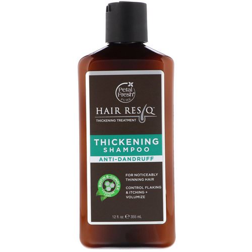 Petal Fresh, Pure, Hair Rescue Thickening Treatment Shampoo, Anti Dandruff, 12 fl oz (355 ml) فوائد