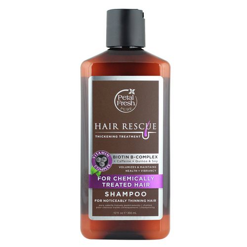 Petal Fresh, Pure, Hair Rescue, Thickening Treatment Shampoo, for Chemically Treated Hair, 12 fl oz (355 ml) فوائد