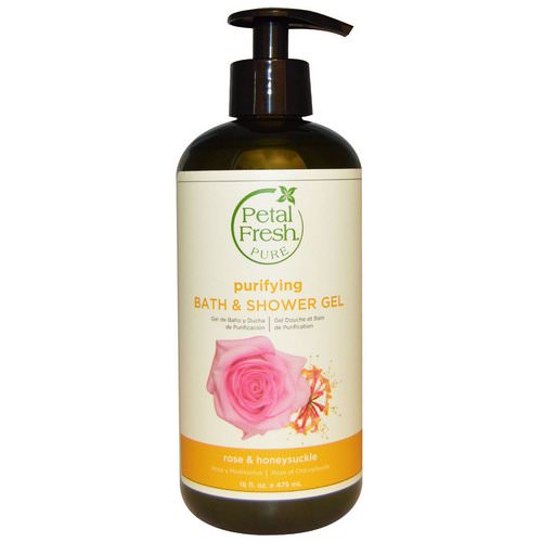 Petal Fresh, Pure, Purifying Bath & Shower Gel, Rose & Honeysuckle, 16 fl oz (475 ml) فوائد