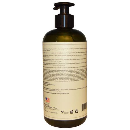 Petal Fresh, Pure, Revitalizing Bath & Shower Gel, Rosemary & Mint, 16 fl oz (475 ml):جل الاستحمام, غس,ل الجسم
