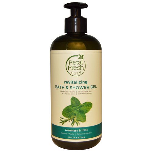 Petal Fresh, Pure, Revitalizing Bath & Shower Gel, Rosemary & Mint, 16 fl oz (475 ml) فوائد