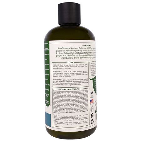 Petal Fresh, Pure, Strengthening Shampoo, Seaweed & Argan Oil, 16 fl oz (475 ml):شامب, العناية بالشعر