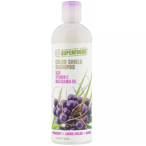 Petal Fresh, Pure, SuperFoods, Color Shield Shampoo, Acai, Vitamin C & Macadamia Oil, 12 fl oz (355 ml) فوائد