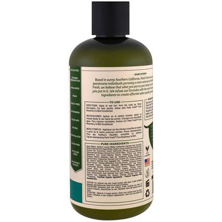 Petal Fresh, Pure, Volumizing Shampoo, Rosemary & Mint, 16 fl oz (475 ml):شامب, العناية بالشعر