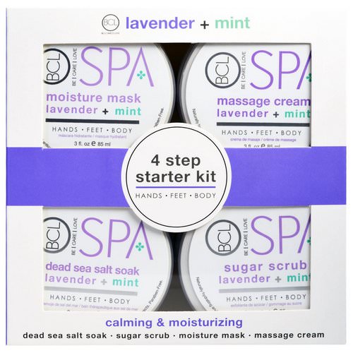 Petal Fresh, Spa, 4 Step Starter Kit, Calming & Moisturizing, Lavender + Mint, 4 - 3 fl oz (85 ml) Each فوائد