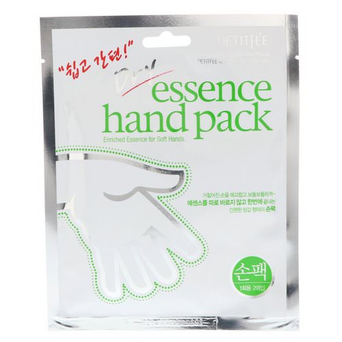 Petitfee, Dry Essence Hand Pack, 1 Pair فوائد