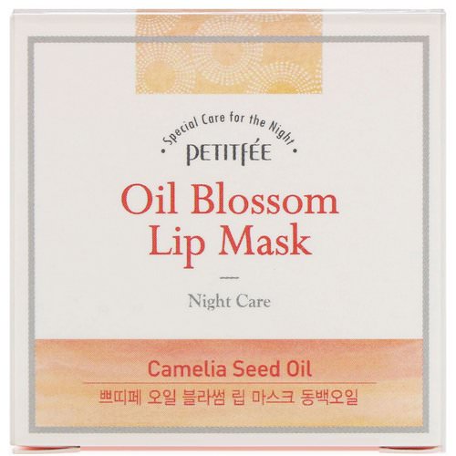 Petitfee, Oil Blossom Lip Mask, Camelia Seed Oil, 15 g فوائد