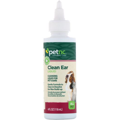 petnc NATURAL CARE, Clean Ear Liquid, All Pet, 4 fl oz (118 ml) فوائد