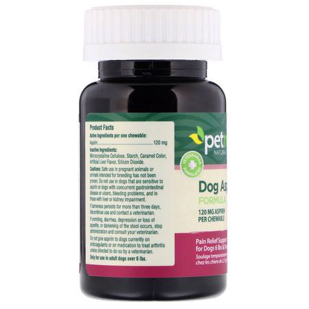 petnc NATURAL CARE, Dog Aspirin Formula, All Dog, Liver Flavor, 120mg, 50 Chewables:Pet Health, Pet أعشاب