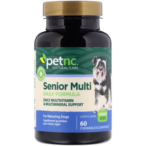 petnc NATURAL CARE, Senior Multi Daily Formula, Senior Dog, Liver Flavor, 60 Chewables فوائد