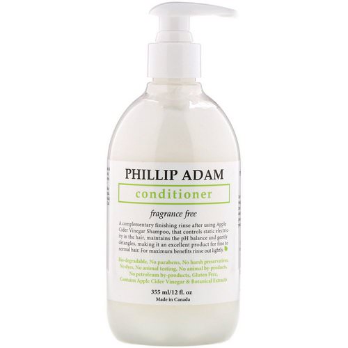 Phillip Adam, Conditioner, Fragrance Free, 12 fl oz (355 ml) فوائد