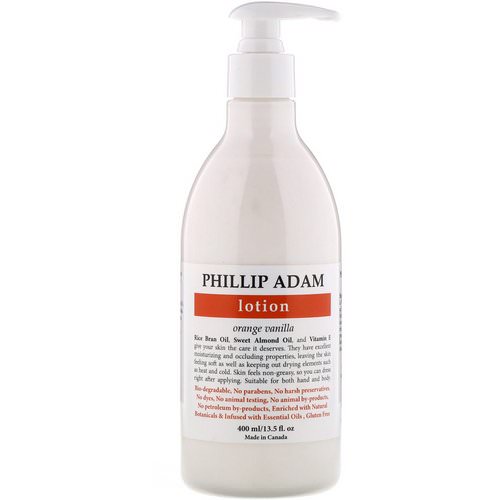 Phillip Adam, Lotion, Orange Vanilla, 13.5 fl oz (400 ml) فوائد