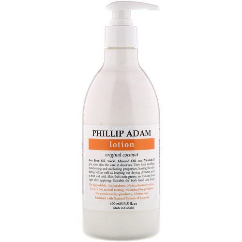 Phillip Adam, Lotion, Original Coconut, 13.5 fl oz (400 ml) فوائد
