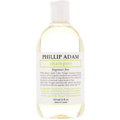 Phillip Adam, Shampoo, Fragrance Free, 12 fl oz (355 ml) فوائد