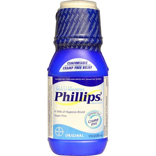 Phillip's, Genuine Milk of Magnesia, Saline Laxative, Original, 12 fl oz (355 ml) فوائد