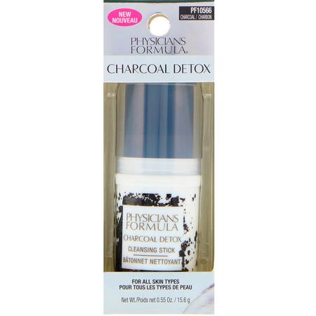 Physicians Formula, Charcoal Detox, Cleansing Stick, 0.55 oz (15.6 g):المنظفات, غسل ال,جه