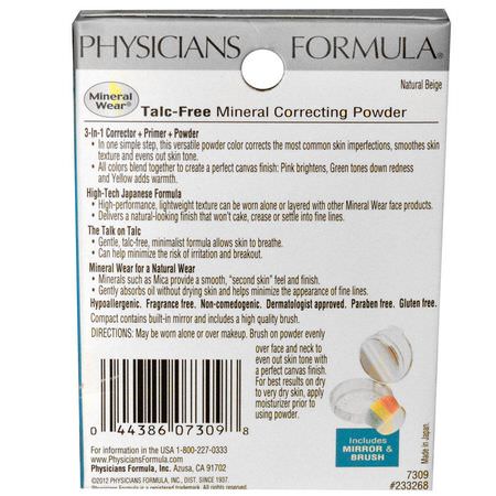 Physicians Formula Pressed Powder Face Primer - ب,درة ال,جه, ب,درة مضغ,طة,جه, مكياج