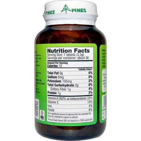 Pines International, Wheat Grass, 500 mg, 250 Tablets:قمح العشب, س,برف,دز