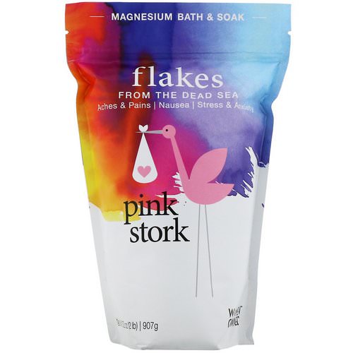 Pink Stork, Flakes from the Dead Sea, Magnesium Bath & Soak, 2 lb (907 g) فوائد