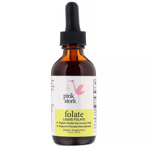 Pink Stork, Folate, Liquid Folate, 2 fl oz (60 ml) فوائد
