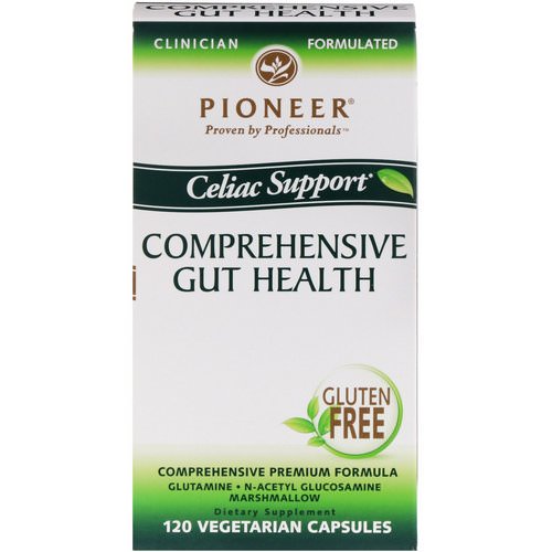 Pioneer Nutritional Formulas, Comprehensive Gut Health, Celiac Support, 120 Veggie Caps فوائد