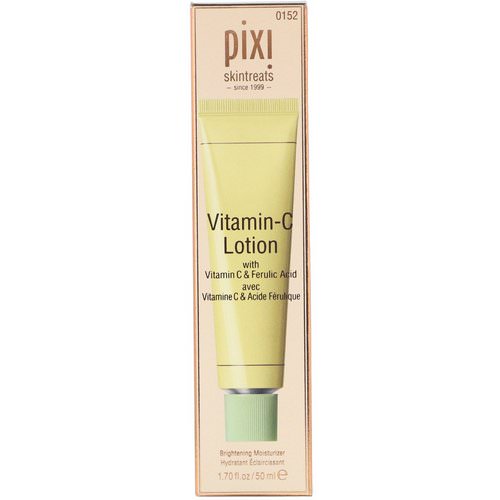 Pixi Beauty, Skintreats, Vitamin-C Lotion, Brightening Moisturizer, 1.7 fl oz (50 ml) فوائد
