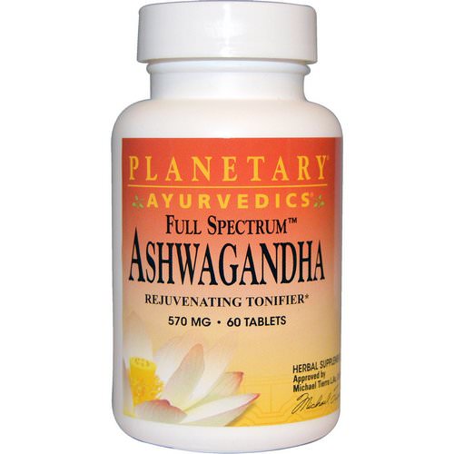 Planetary Herbals, Ayurvedics, Full Spectrum Ashwagandha, 570 mg, 60 Tablets فوائد