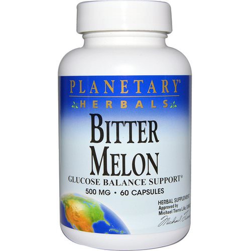 Planetary Herbals, Bitter Melon, Glucose Balance Support, 500 mg, 60 Capsules فوائد