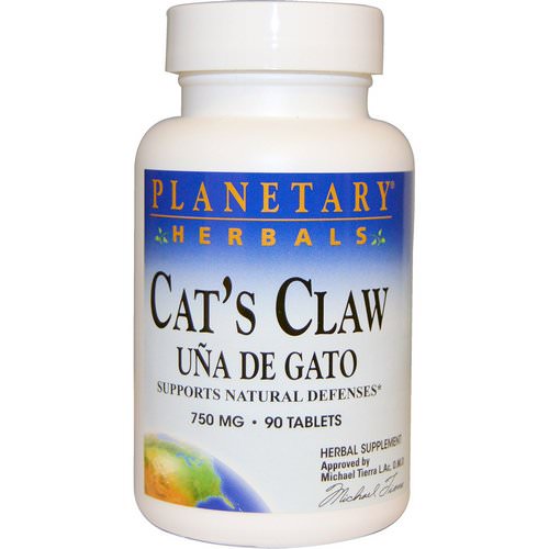 Planetary Herbals, Cat's Claw, Una de Gato, 750 mg, 90 Tablets فوائد