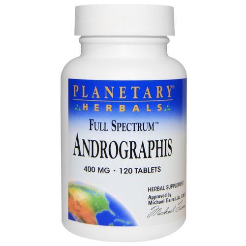 Planetary Herbals, Full Spectrum, Andrographis, 400 mg, 120 Tablets فوائد