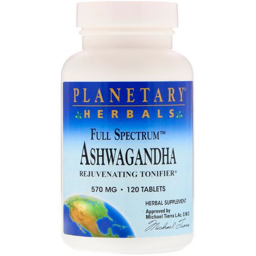 Planetary Herbals, Full Spectrum Ashwagandha, 570 mg, 120 Tablets فوائد