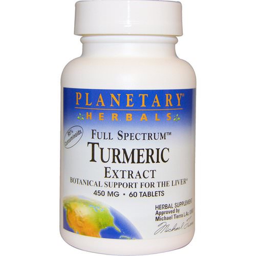 Planetary Herbals, Full Spectrum Turmeric Extract, 450 mg, 60 Tablets فوائد