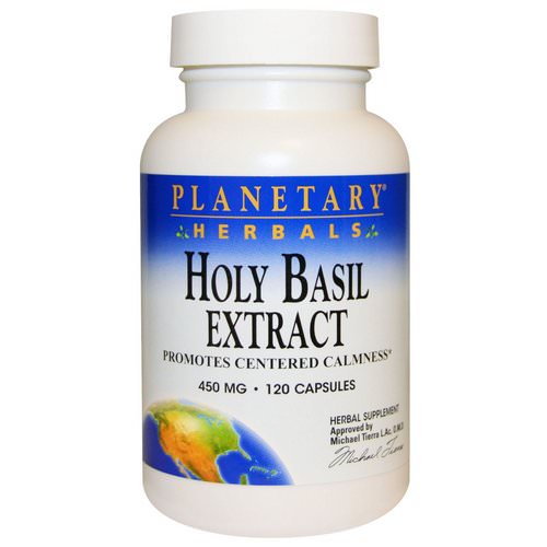 Planetary Herbals, Holy Basil Extract, 450 mg, 120 Capsules فوائد