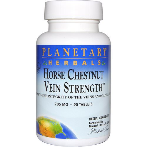 Planetary Herbals, Horse Chestnut, Vein Strength, 705 mg, 90 Tablets فوائد