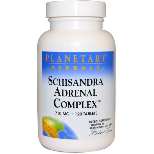 Planetary Herbals, Schisandra Adrenal Complex, 710 mg, 120 Tablets فوائد