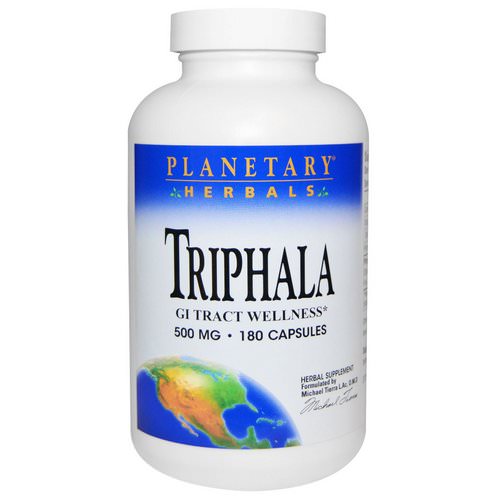 Planetary Herbals, Triphala, GI Tract Wellness, 500 mg, 180 Capsules فوائد