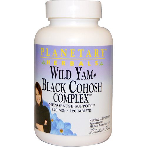 Planetary Herbals, Wild Yam - Black Cohosh Complex, 740 mg, 120 Tablets فوائد