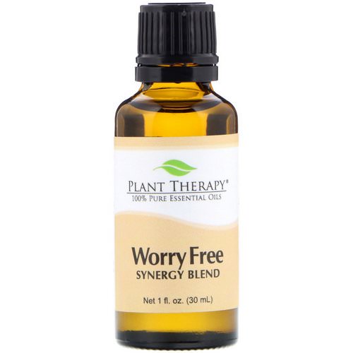 Plant Therapy, 100% Pure Essential Oils, Worry Free, 1 fl oz (30 ml) فوائد