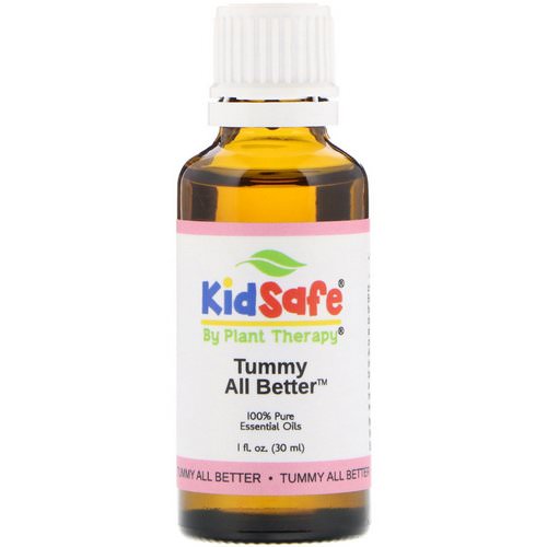 Plant Therapy, KidSafe, 100% Pure Essential Oils, Tummy All Better, 1 fl oz (30 ml) فوائد