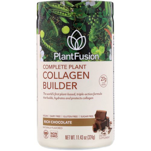 PlantFusion, Complete Plant Collagen Builder, Rich Chocolate, 11.43 oz (324 g) فوائد