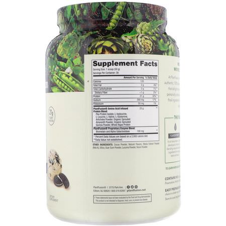 PlantFusion, Complete Protein, Cookies and Cream, 2 lb (900 g):البر,تين النباتي, المصنع