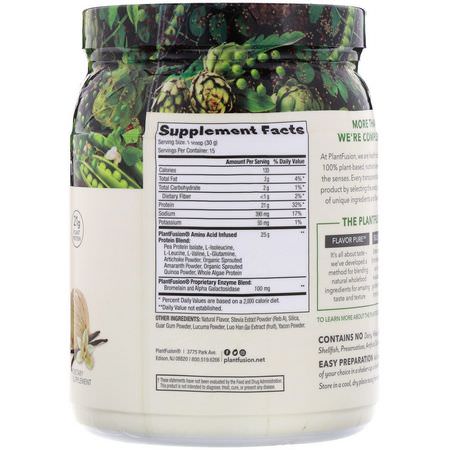 PlantFusion, Complete Protein, Creamy Vanilla Bean, 15.87 oz (450 g):البر,تينات النباتية, البر,تينات النباتية