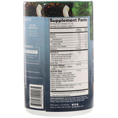 PlantFusion, Fast Fats Refresher, Keto Energy, Peach Mango, 9.17 oz (260 g):النظام الغذائي ,ال,زن