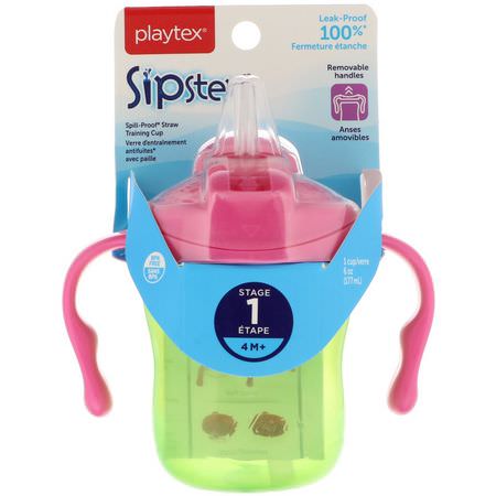 Playtex Baby, Sipsters, Training Cup, 4+ Months, 1 Cup, 6 oz (177 ml):الكؤ,س, تغذية الأطفال