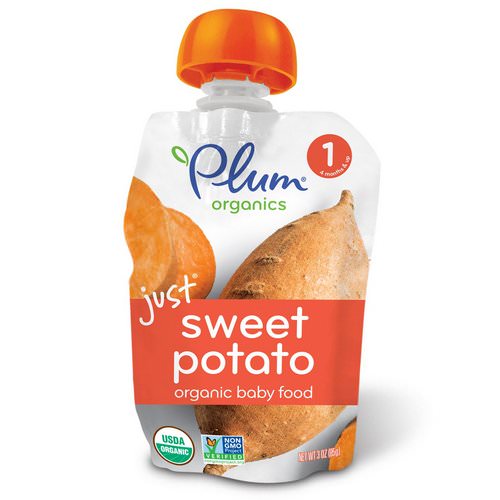 Plum Organics, Organic Baby Food, Stage 1, Just Sweet Potato, 3 oz (85 g) فوائد